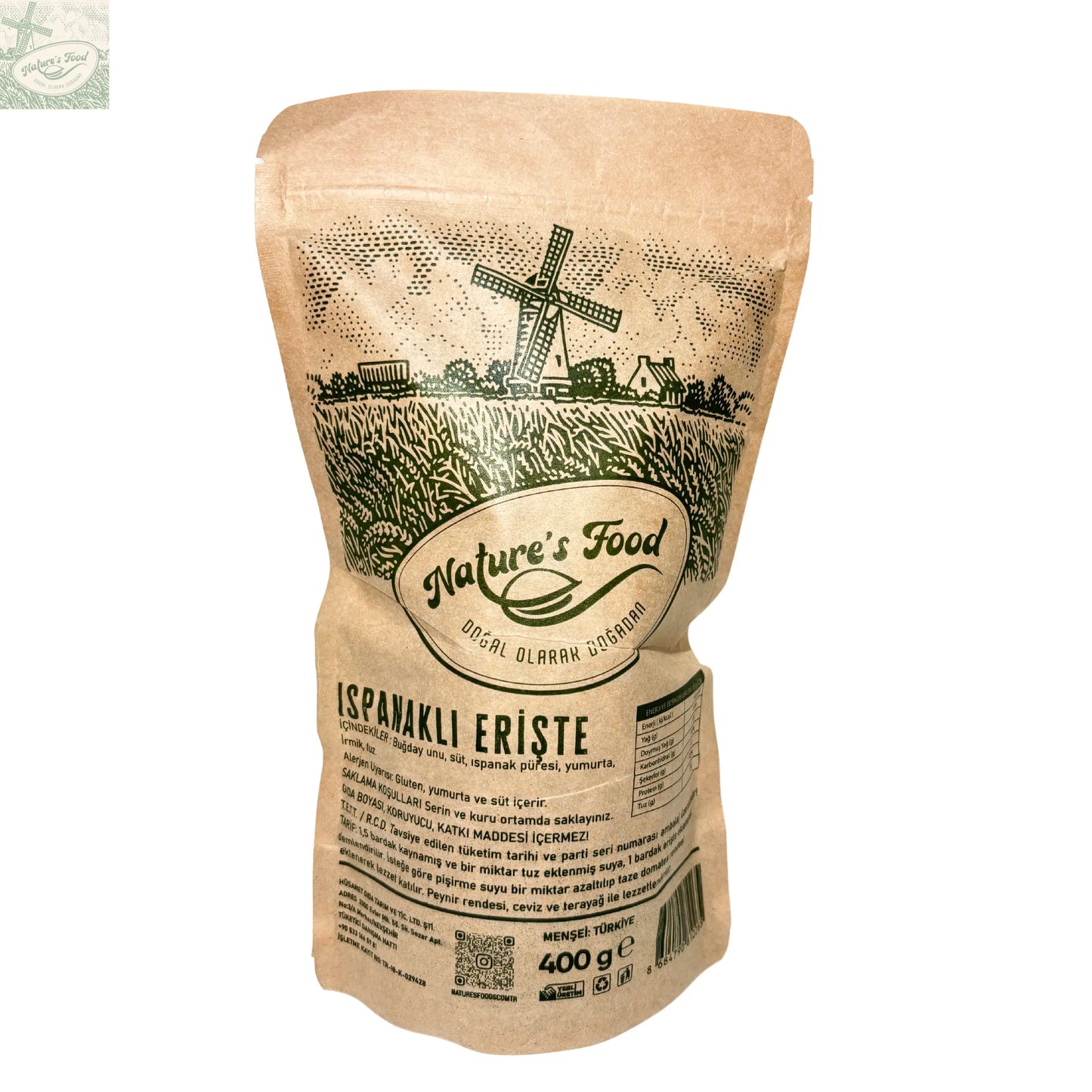 Ispanaklı Erişte Nature's Food
