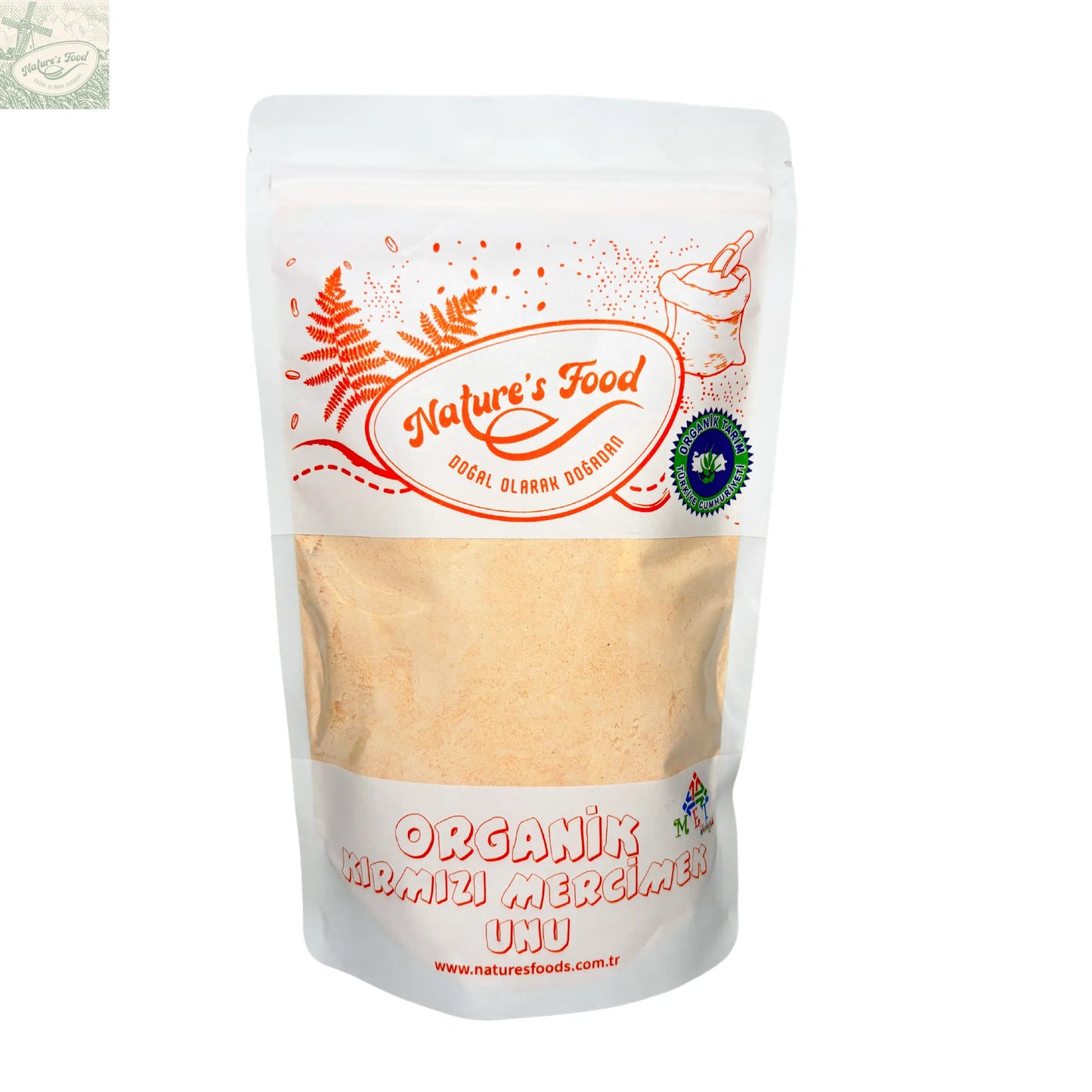 Organik Kırmızı Mercimek Unu Nature's Food