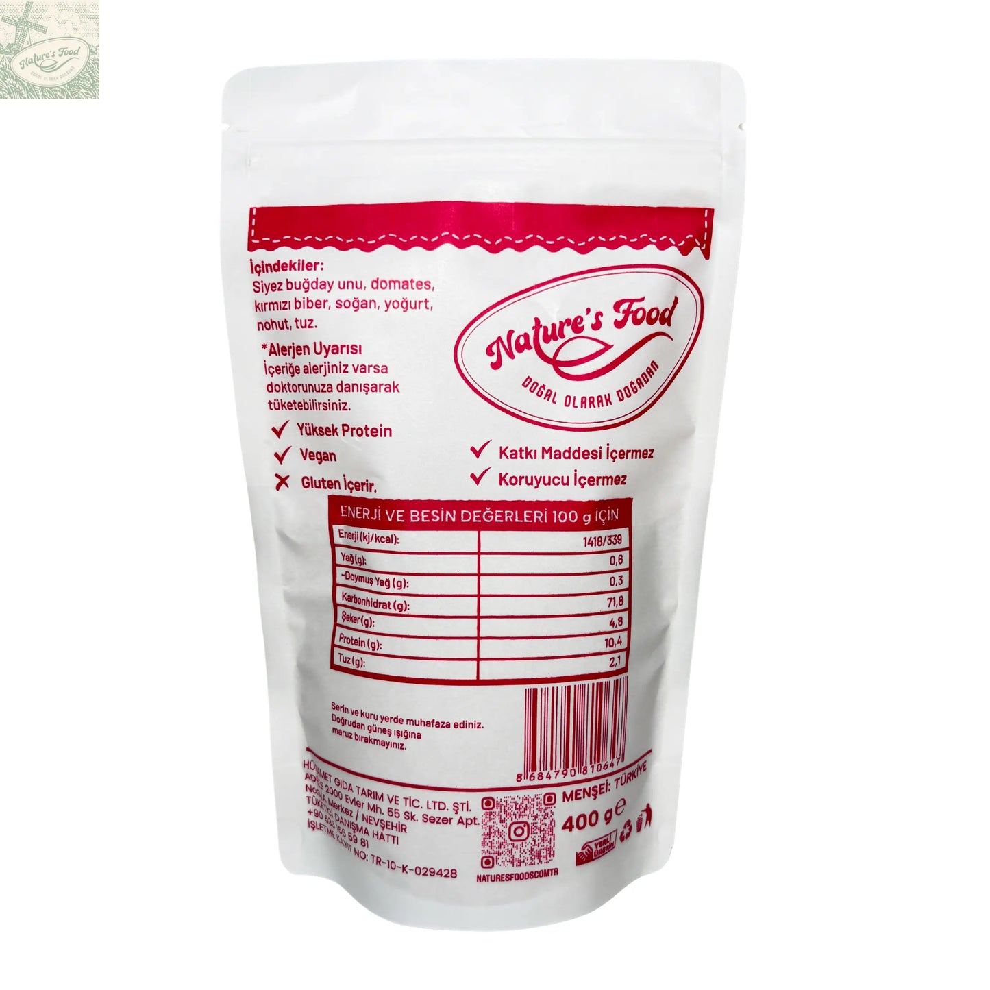 Siyez Bebek Tarhanası Nature's Food